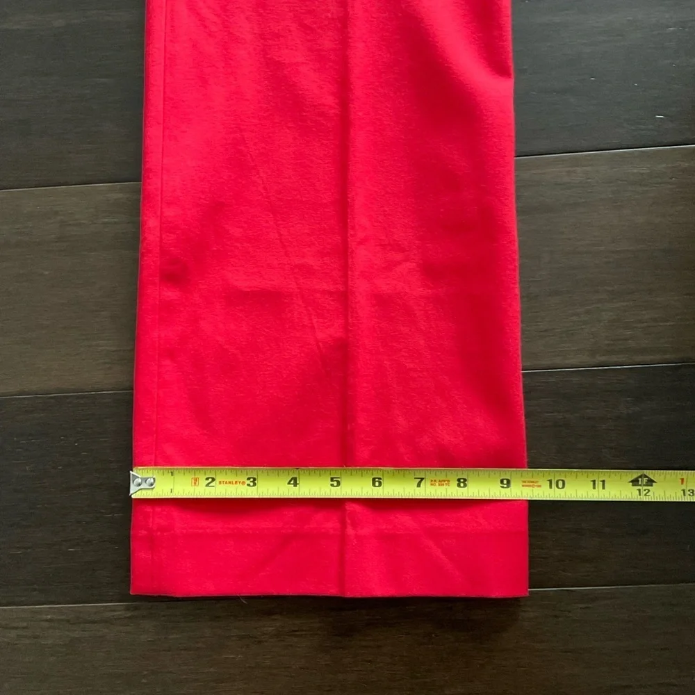 SPANX Red Straight Leg Pants with Sleek Design